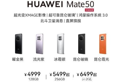 华为最新款手机是哪款2022，华为Mate50系列(9月发布的新手机)