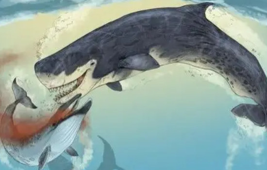 巨齿鲨的四个天敌，梅尔维尔鲸/龙王鲸/沧龙/旋齿鲨