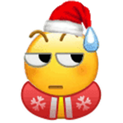 2021圣诞节emoji聊天表情大全 戴圣诞帽的emoji可爱表情合集