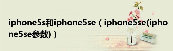 iphone5s和iphone5se（iphone5se(iphone5se参数)）