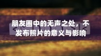 朋友圈中的无声之处，不发布照片的意义与影响