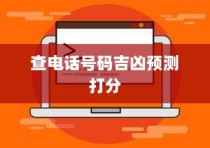 查电话号码吉凶预测打分