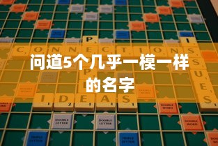 问道5个几乎一模一样的名字  第1张