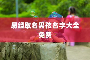 易经取名男孩名字大全免费  第1张 易经取名男孩名字大全免费  第1张