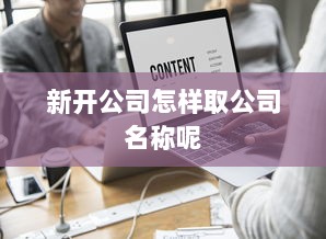 新开公司怎样取公司名称呢