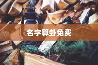 名字算卦免费