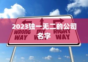 2023独一无二的公司名字