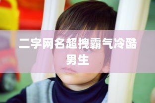 二字网名超拽霸气冷酷男生  第1张