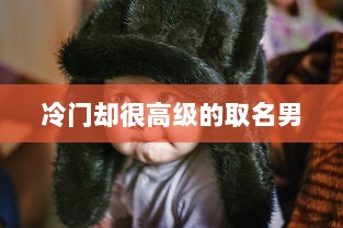 冷门却很高级的取名男  第1张