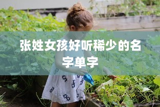 张姓女孩好听稀少的名字单字  第1张 张姓女孩好听稀少的名字单字  第1张