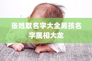 张姓取名字大全男孩名字属相大龙  第1张 张姓取名字大全男孩名字属相大龙  第1张