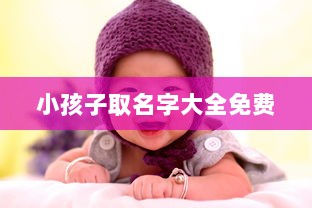 小孩子取名字大全免费  第1张 小孩子取名字大全免费  第1张