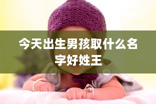 今天出生男孩取什么名字好姓王  第1张 今天出生男孩取什么名字好姓王  第1张
