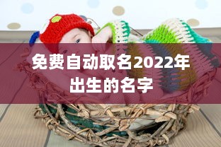 免费自动取名2022年出生的名字