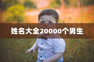 姓名大全20000个男生