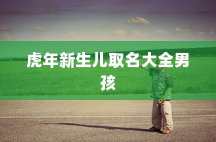 虎年新生儿取名大全男孩  第1张 虎年新生儿取名大全男孩  第1张