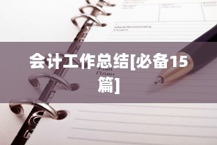 会计工作总结[必备15篇]  第1张