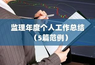 监理年度个人工作总结（5篇范例）  第1张