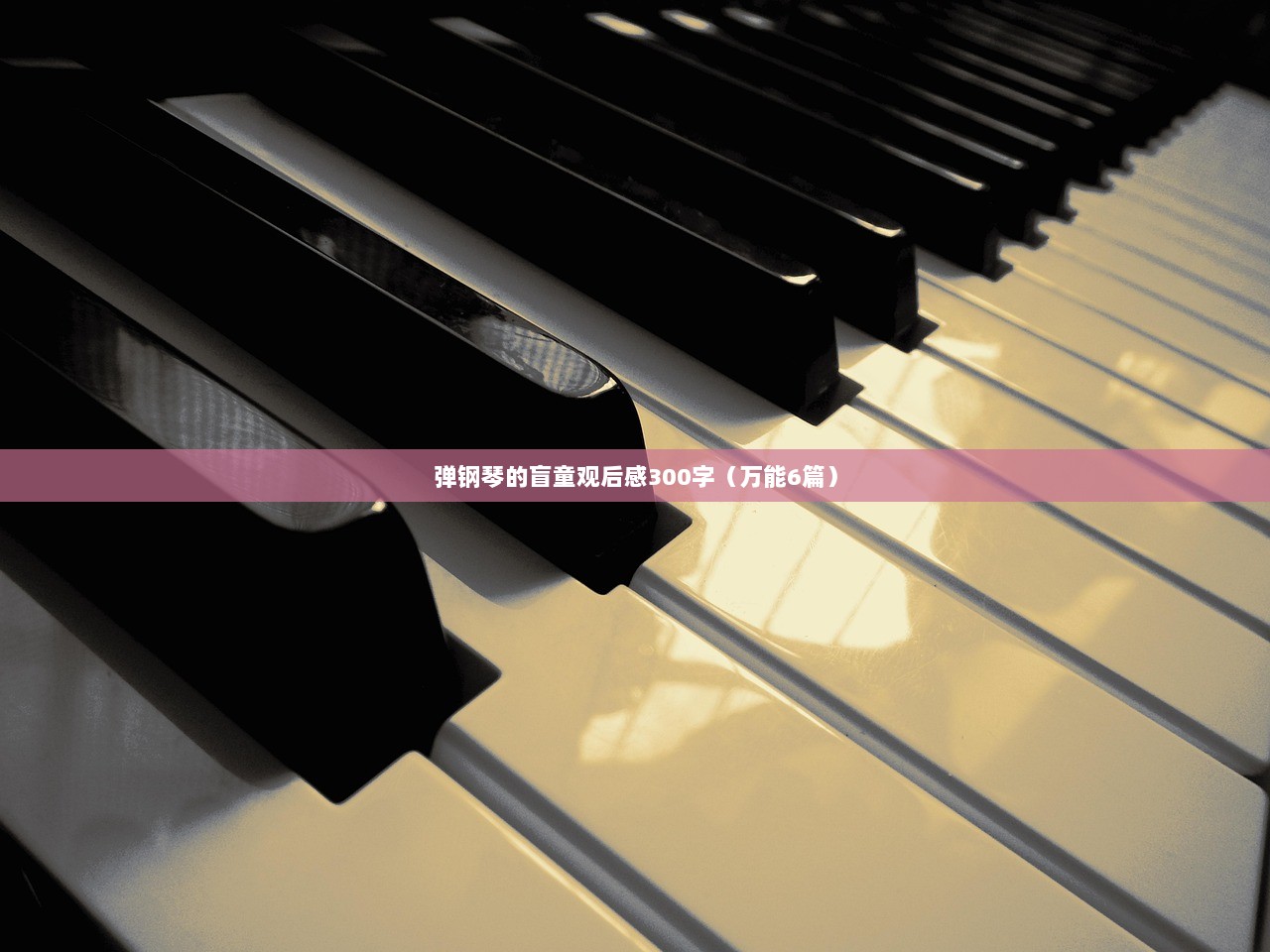 弹钢琴的盲童观后感300字(万能6篇)