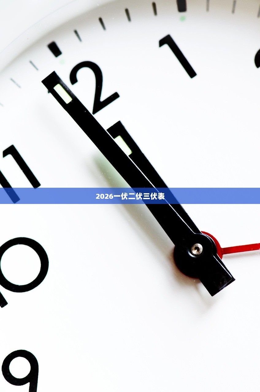 2026一伏二伏三伏表  第1张