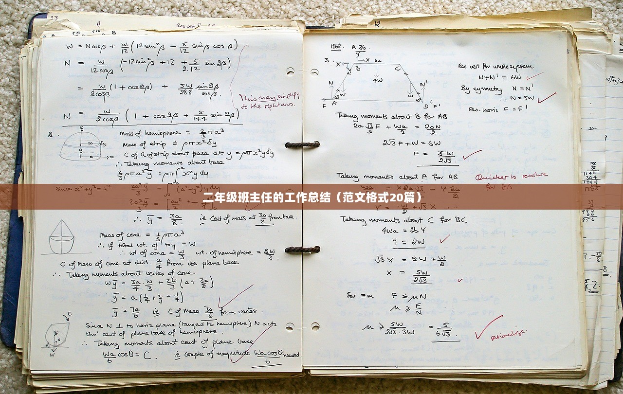 二年级班主任的工作总结（范文格式20篇）