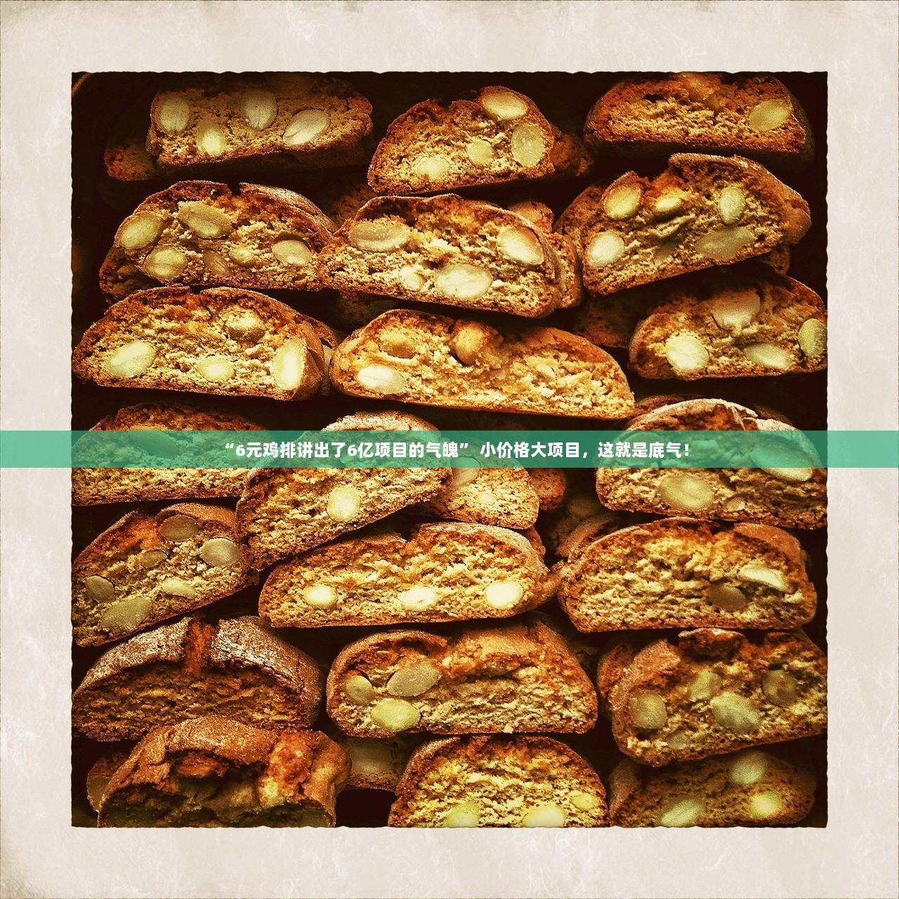 “6元鸡排讲出了6亿项目的气魄” 小价格大项目，这就是底气！  第1张