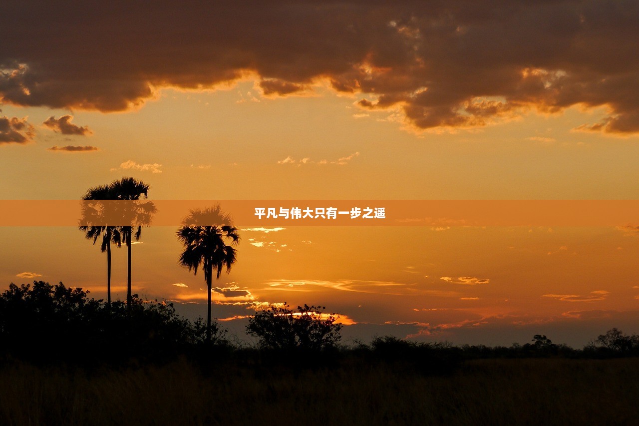 平凡与伟大只有一步之遥  第1张