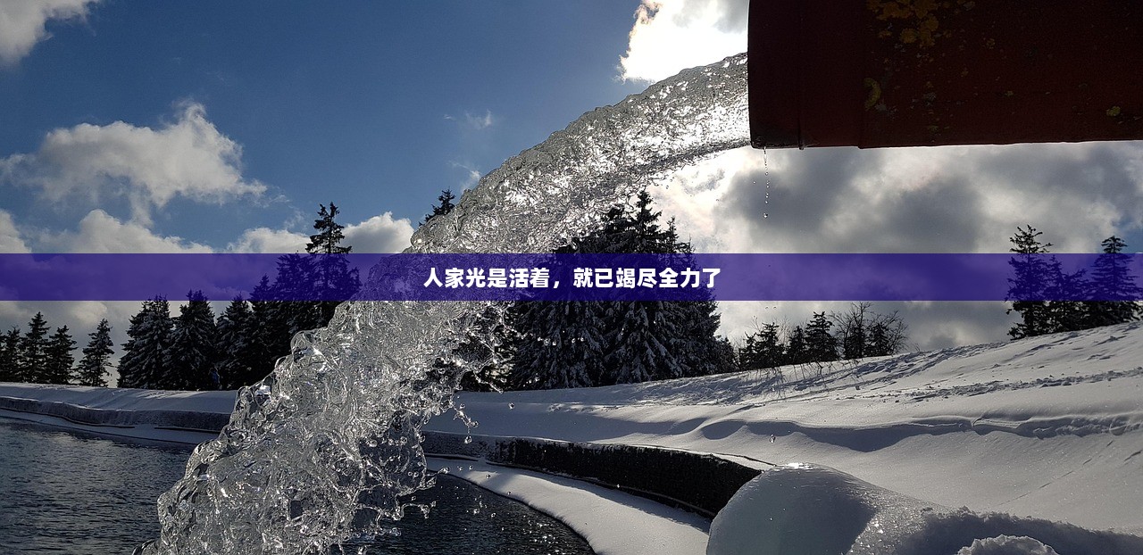 人家光是活着，就已竭尽全力了  第1张