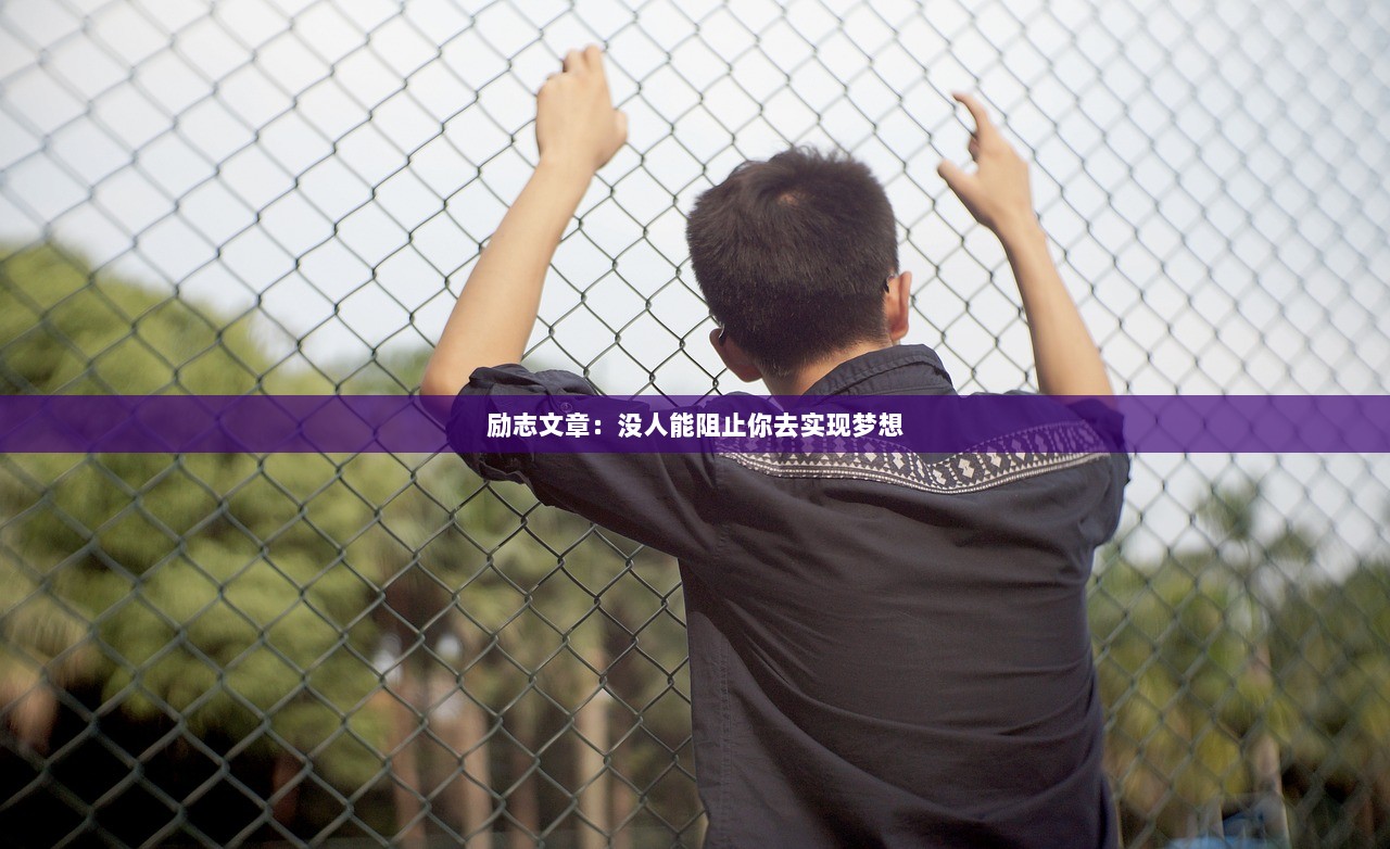 励志文章：没人能阻止你去实现梦想