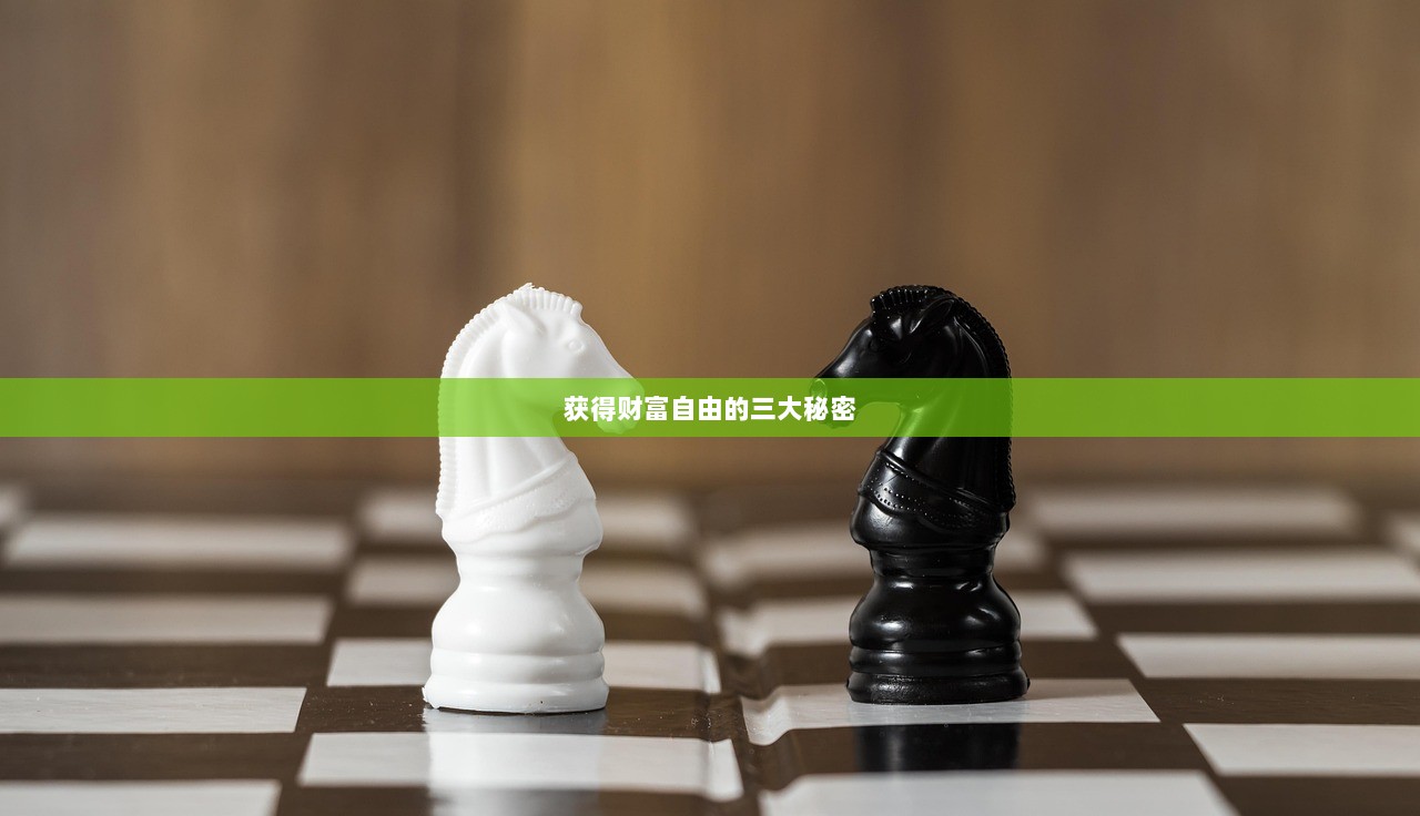 获得财富自由的三大秘密