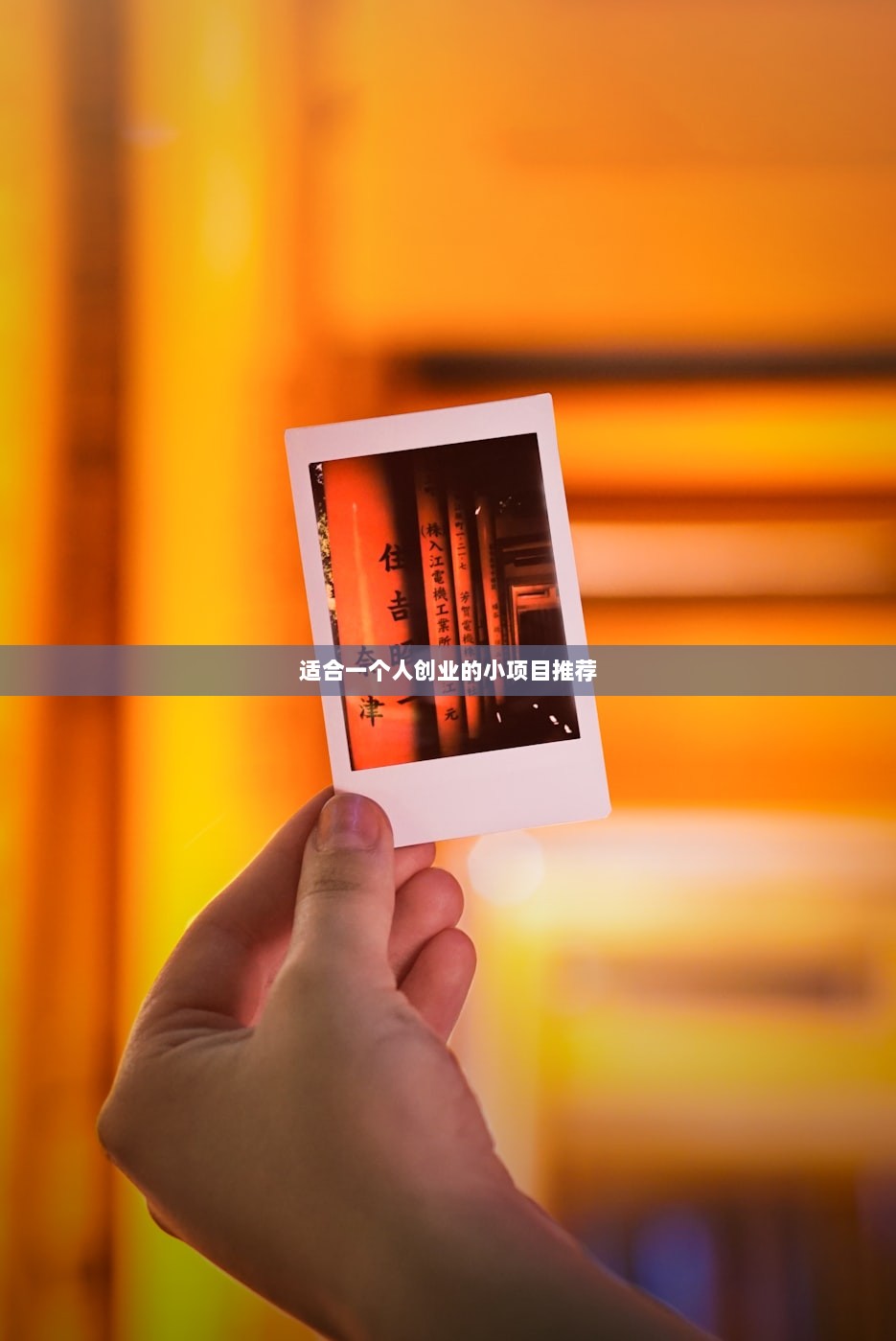 适合一个人创业的小项目推荐  第1张