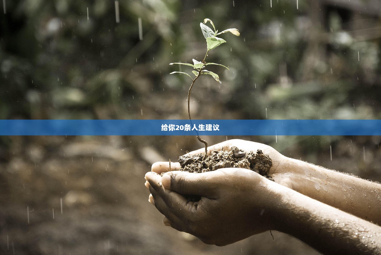 给你20条人生建议