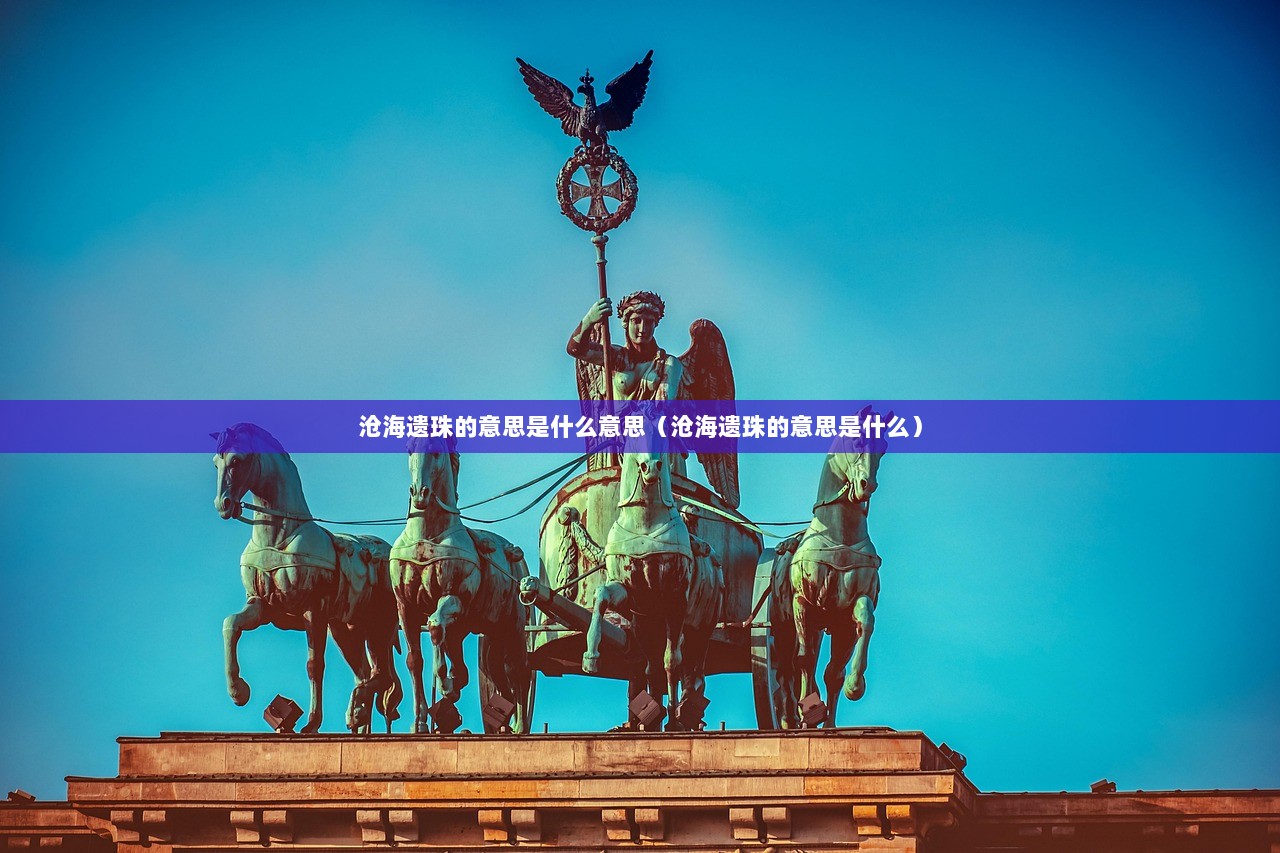 沧海遗珠的意思是什么意思（沧海遗珠的意思是什么）