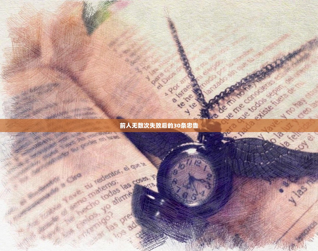 前人无数次失败后的30条忠告