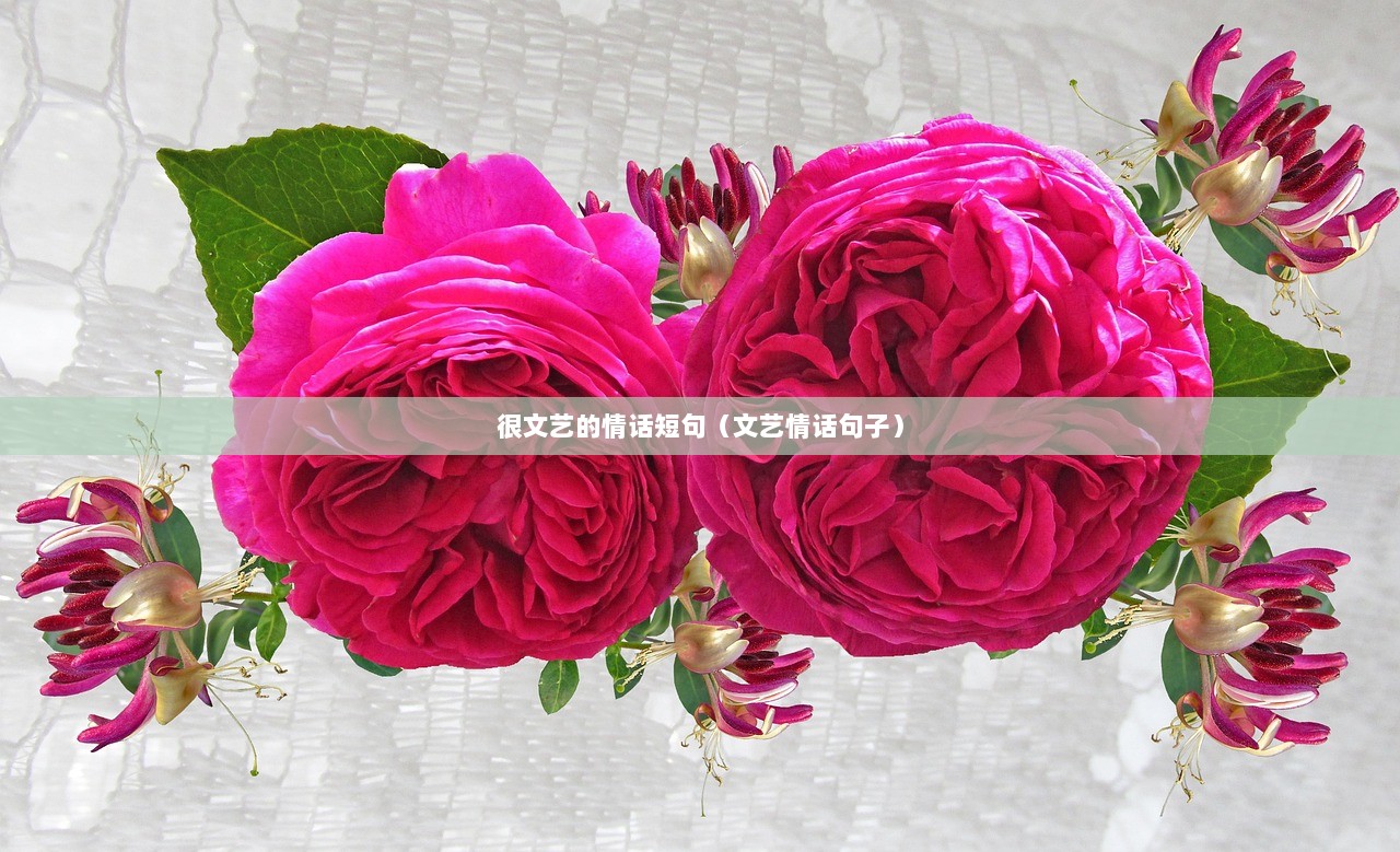 很文艺的情话短句（文艺情话句子）
