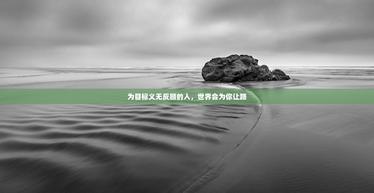 为目标义无反顾的人，世界会为你让路