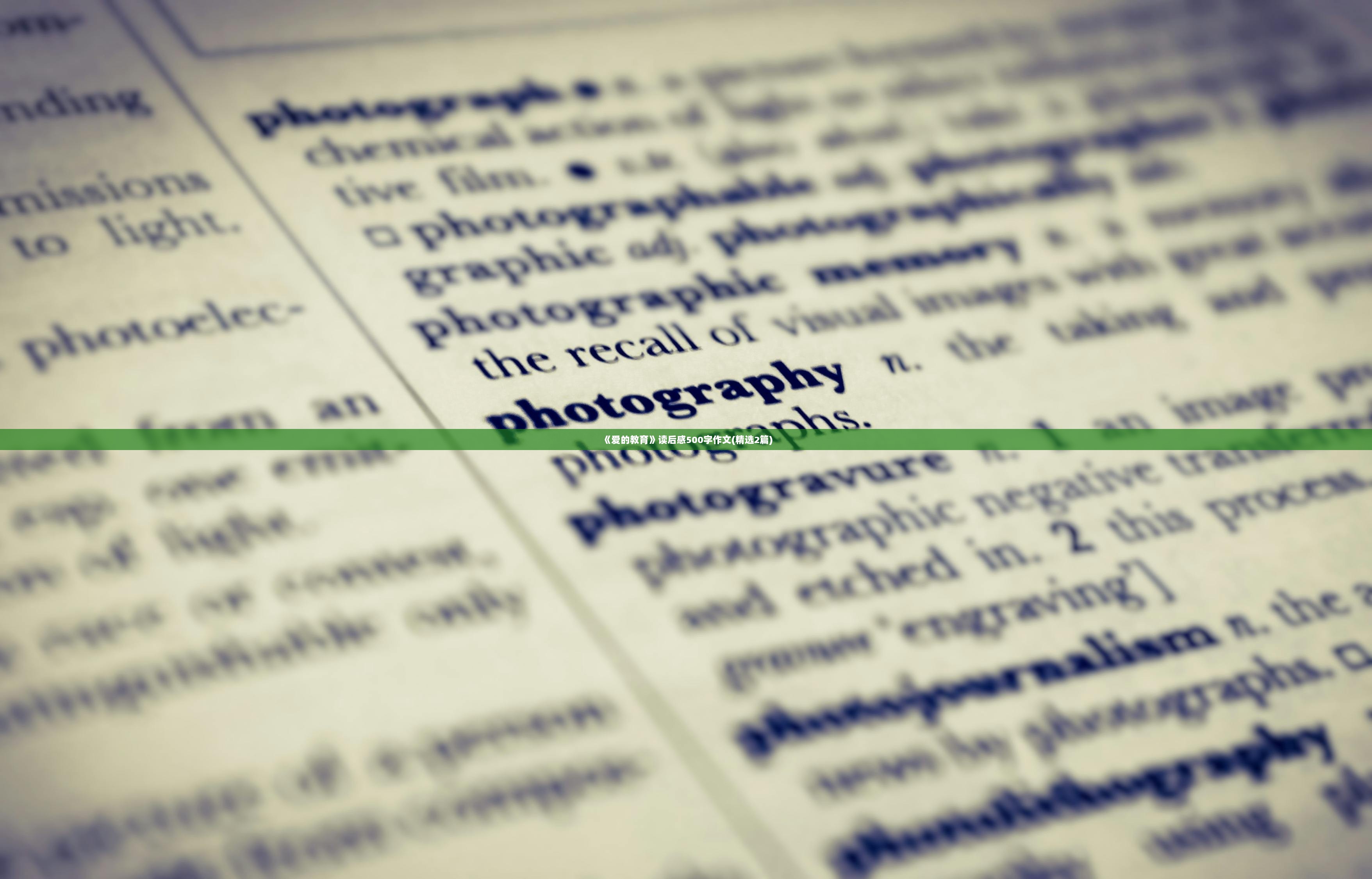 《爱的教育》读后感500字作文(精选2篇) 第1张 《爱的教育》读后感500字作文(精选2篇) 第1张