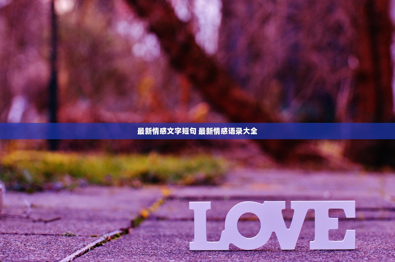 最新情感文字短句 最新情感语录大全