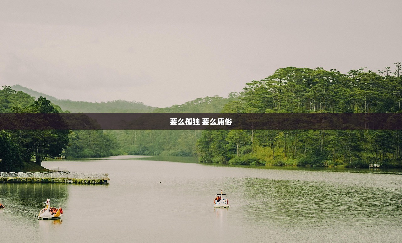 要么孤独 要么庸俗