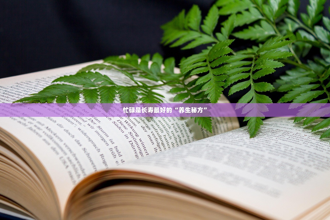 忙碌是长寿最好的“养生秘方”