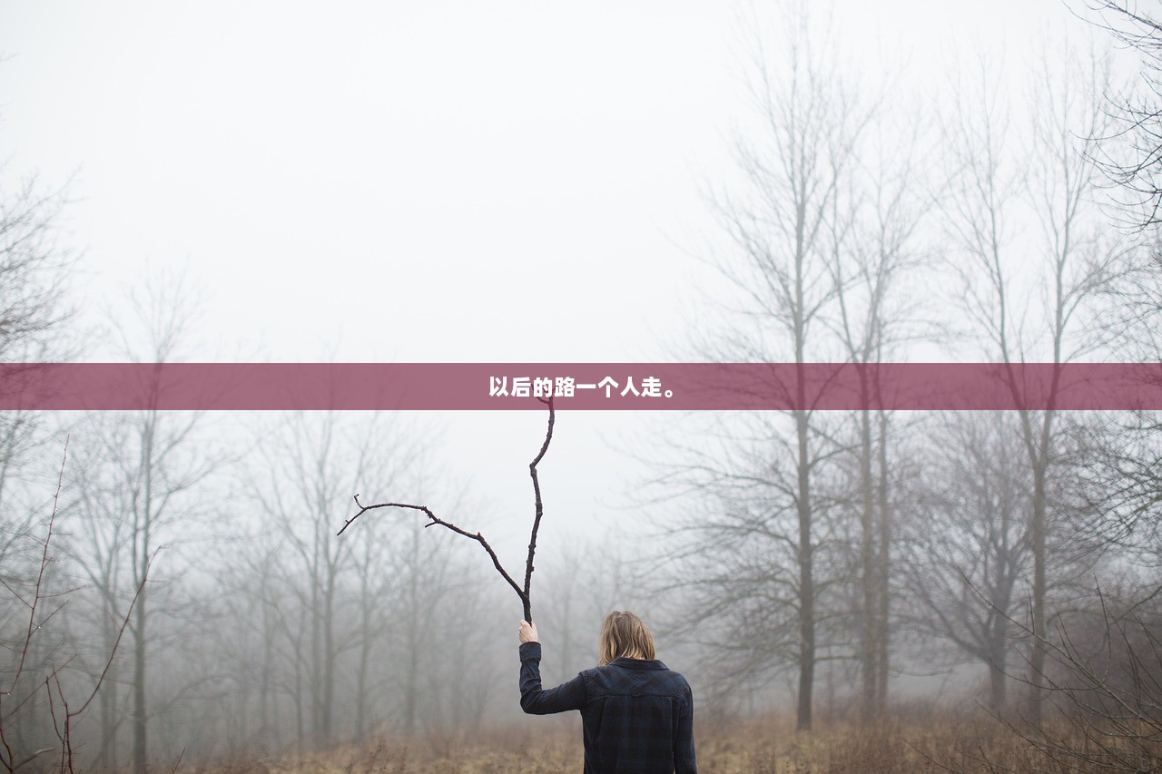 以后的路一个人走。  第1张