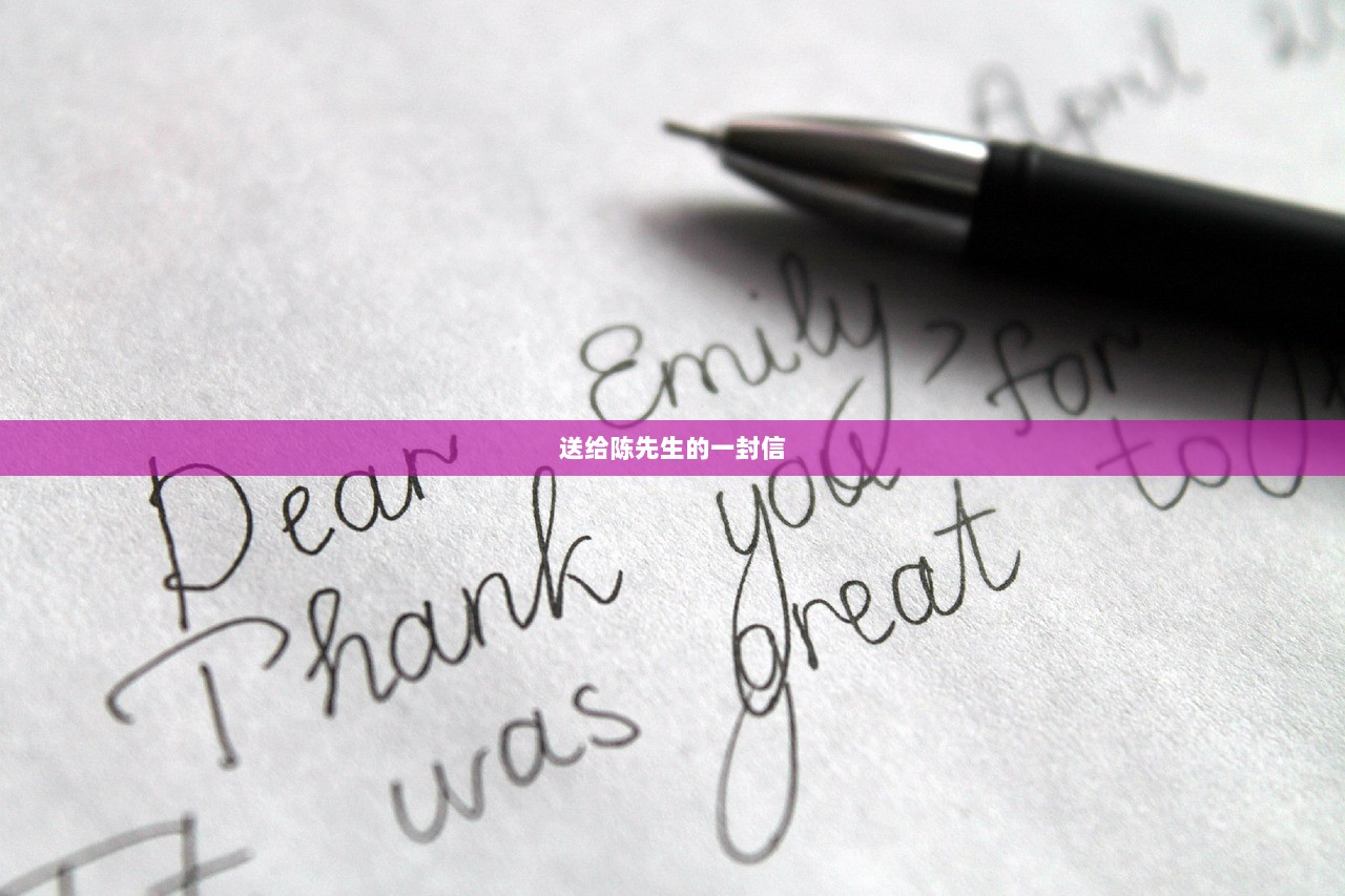 送给陈先生的一封信