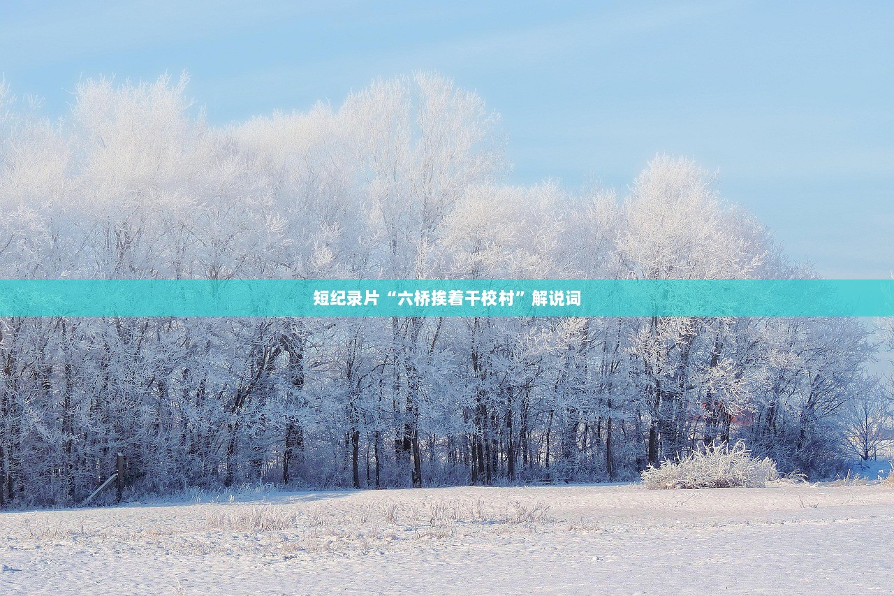 短纪录片“六桥挨着干校村”解说词  第1张