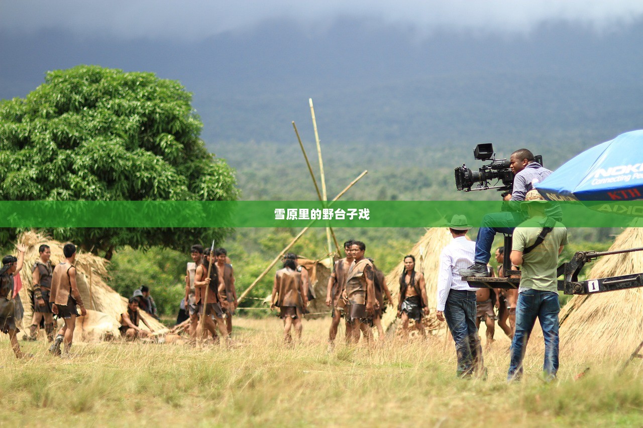 雪原里的野台子戏